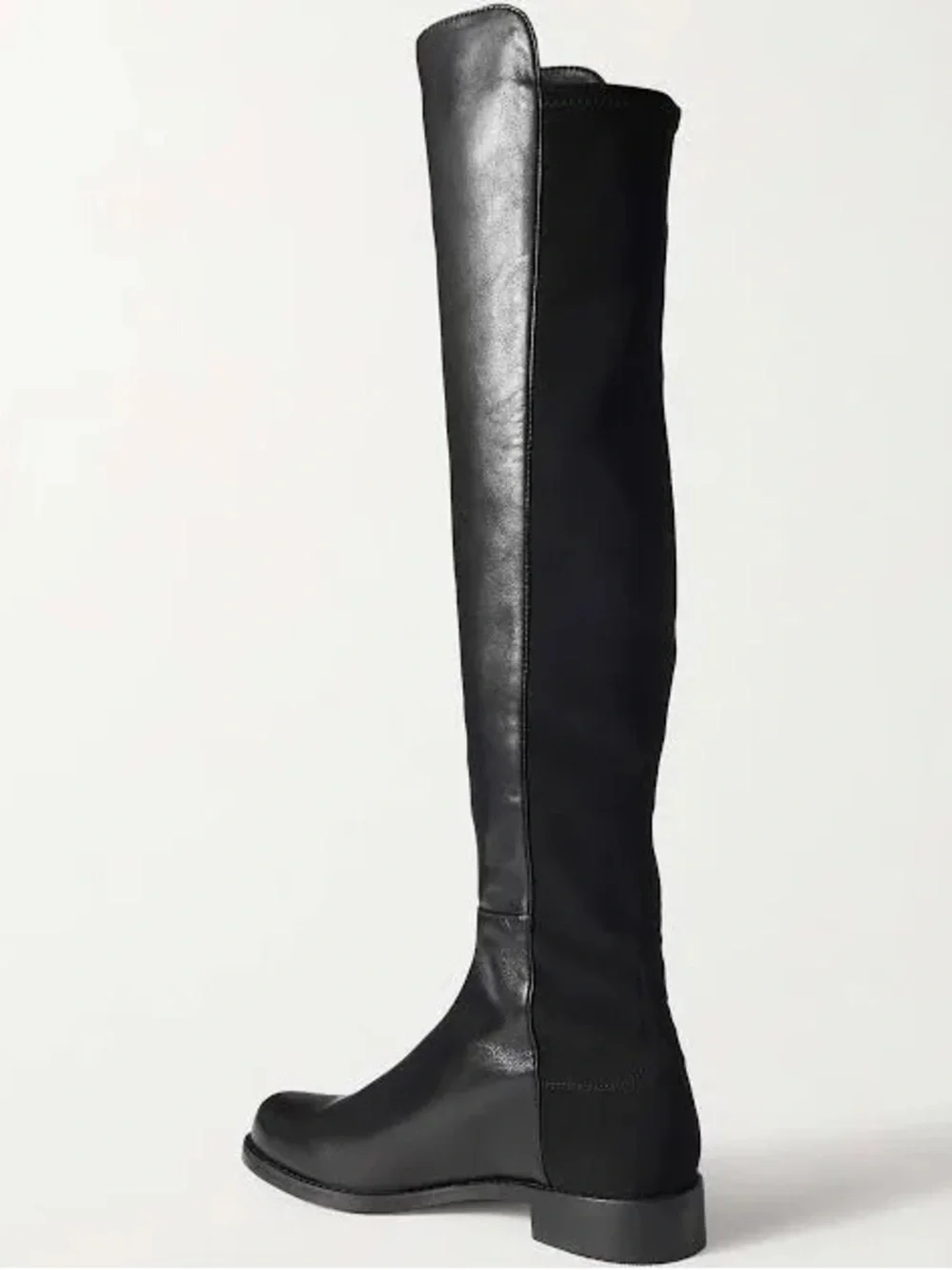 Stuart Weitzman 5050 Black Over-the-Knee Leather Riding Boots